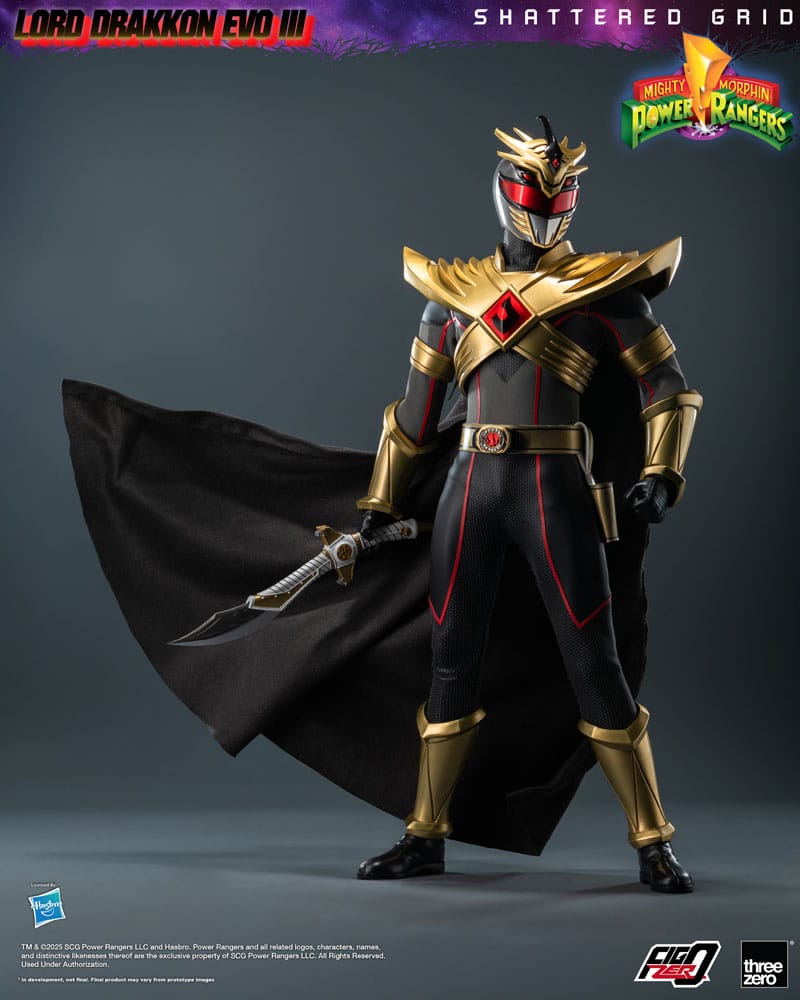 Mighty Morphin Power Rangers Shattered Grid  FigZero Action Figure 1/6 Lord Drakkon Evo III 30 cm