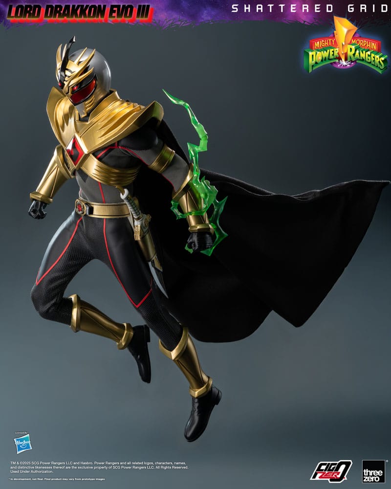 Mighty Morphin Power Rangers Shattered Grid  FigZero Action Figure 1/6 Lord Drakkon Evo III 30 cm