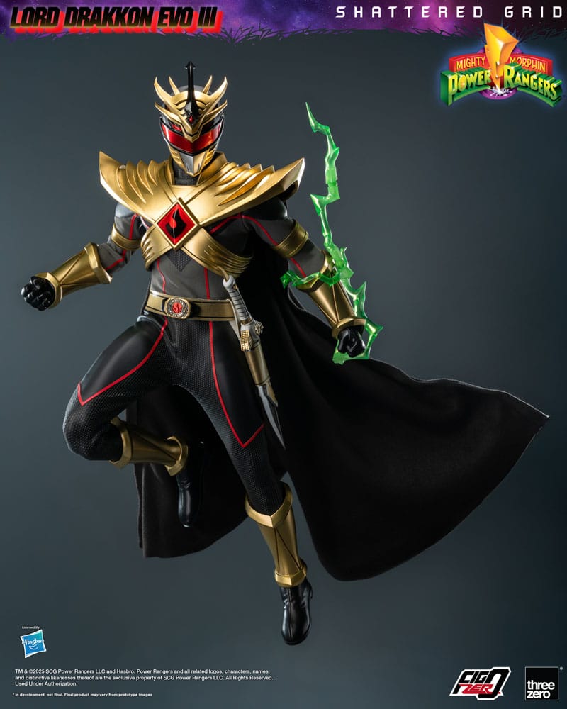 Mighty Morphin Power Rangers Shattered Grid  FigZero Action Figure 1/6 Lord Drakkon Evo III 30 cm
