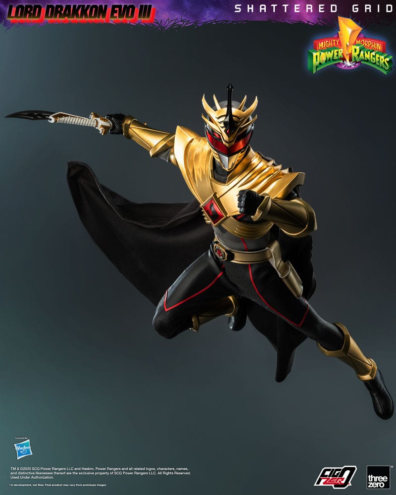 Mighty Morphin Power Rangers Shattered Grid  FigZero Action Figure 1/6 Lord Drakkon Evo III 30 cm