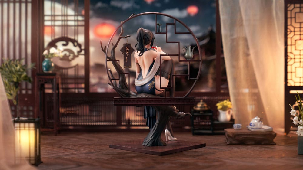 Statua in PVC originale 1/7 del personaggio Xiami China Dress Genboku Ver. 26 centimetri