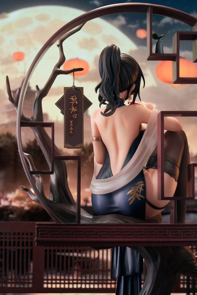 Statua in PVC originale 1/7 del personaggio Xiami China Dress Genboku Ver. 26 centimetri