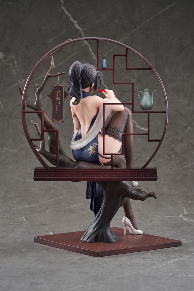 Statua in PVC originale 1/7 del personaggio Xiami China Dress Genboku Ver. 26 centimetri