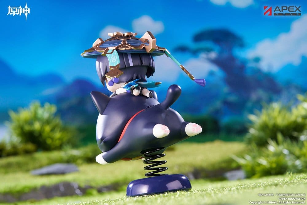 Genshin Impact Chibi Chara Yurayura Stand PVC Figure Wanderer 11 cm