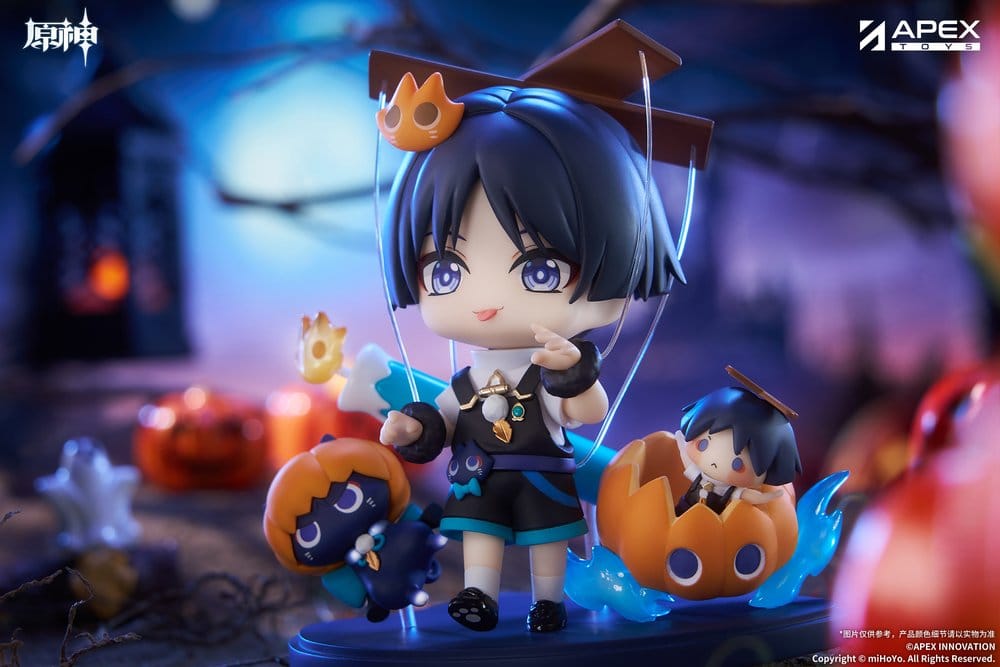 Genshin Impact You Ye Qi Xiang Series Chibi Chara PVC Statue Wanderer 10 cm