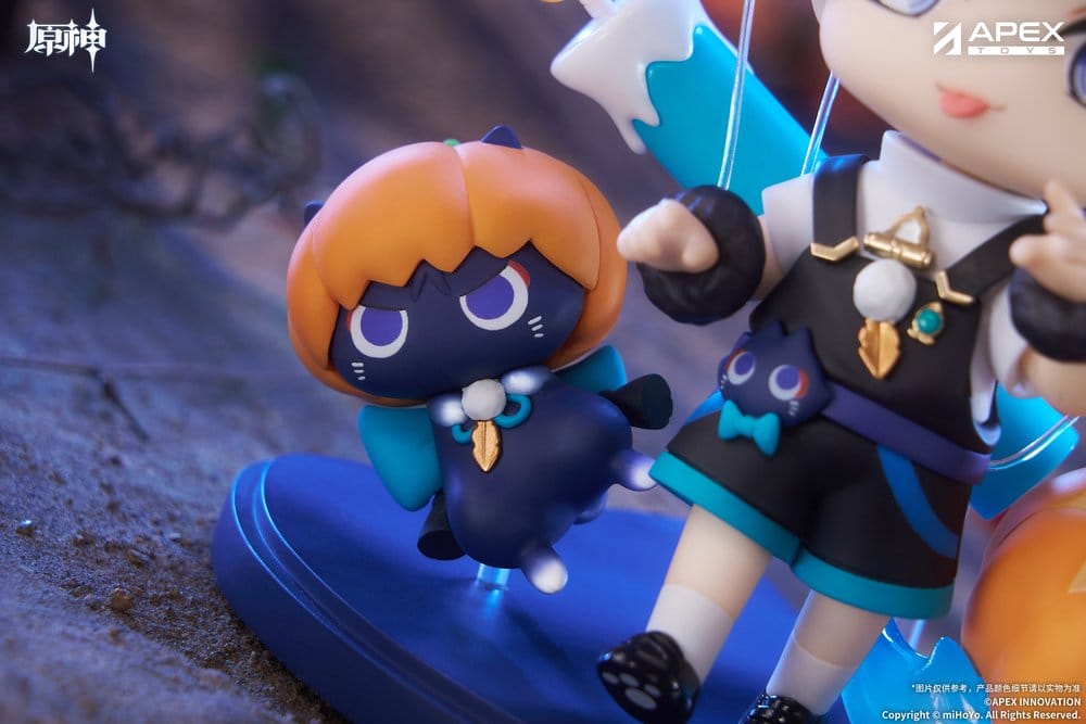 Genshin Impact You Ye Qi Xiang Series Chibi Chara PVC Statue Wanderer 10 cm