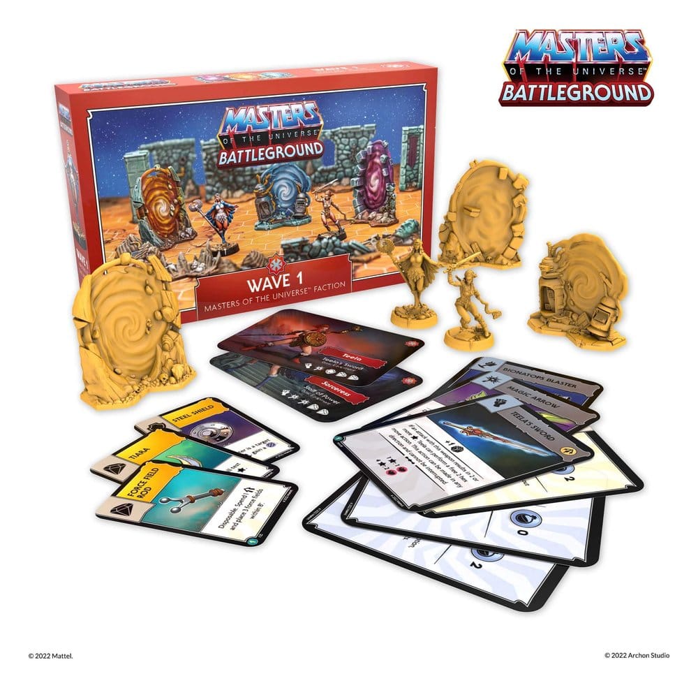 Masters of the Universe: Battleground Miniatures Game Wave 1: Masters of the Universe Faction *Spanish Version*