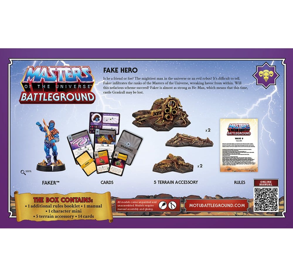 Masters of the Universe: Battleground Miniatures Game Wave 9: Evil Warriors Faction *Italian Version*