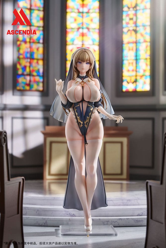 Original Character PU Statues 2-Pack 1/6 Lily Nun & Emily Nurse Illustration by Chowbie 26 cm