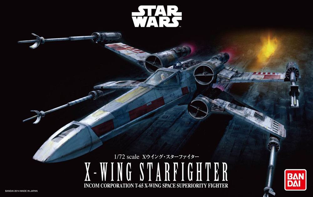 Star Wars 1/72 X-Wing Starfighter Plastic Model Kit