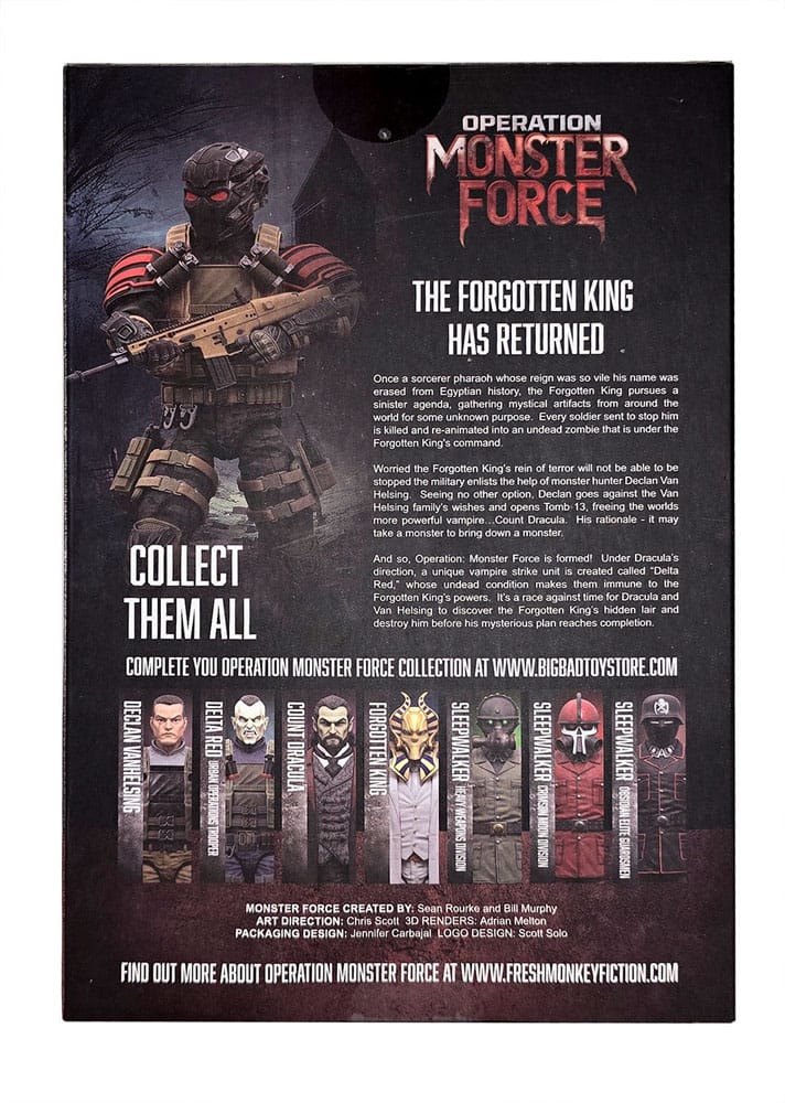 Operation: Monster Force Action Figure 1/12 Delta Red Nocturnal Operations Trooper 15 cm