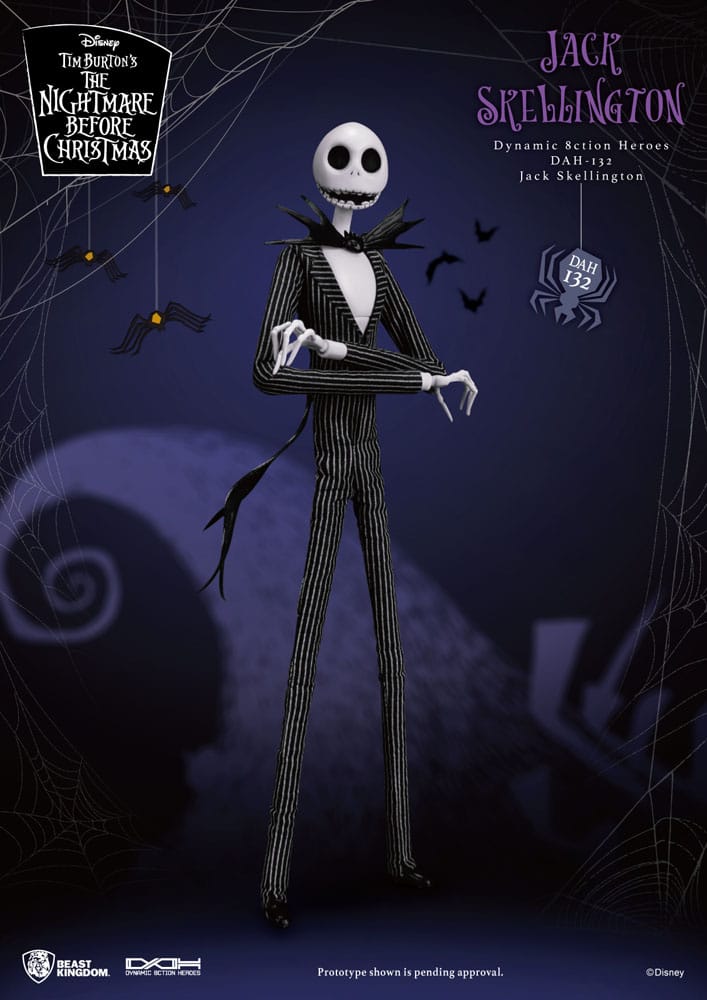 Nightmare Before Christmas Dynamic 8ction Heroes 1/9 Jack Action Figure 21 cm