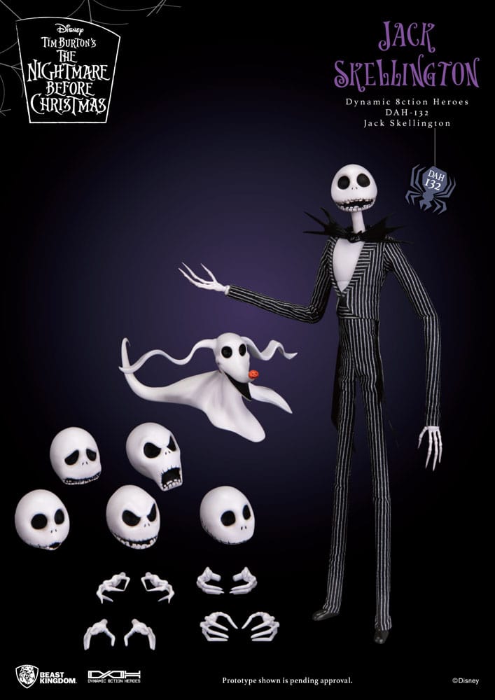 Nightmare Before Christmas Dynamic 8ction Heroes 1/9 Jack Action Figure 21 cm
