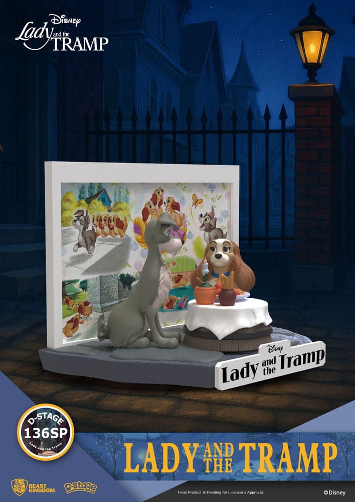 Disney D-Stage PVC Statue Lady and the Tramp 12 cm