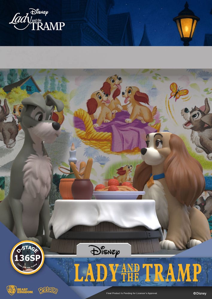 Disney D-Stage PVC Statue Lady and the Tramp 12 cm