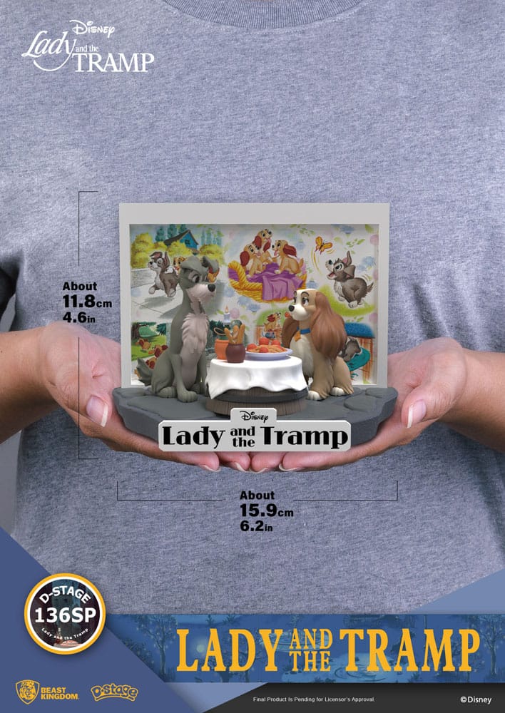Disney D-Stage PVC Statue Lady and the Tramp 12 cm