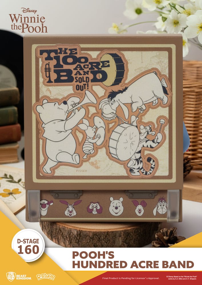 Winnie the Pooh Record Player Series PVC figure Pooh's Hundred Acre Band 12 cm