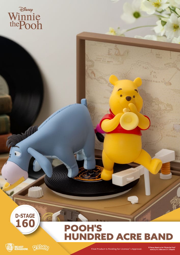 Winnie the Pooh Record Player Series PVC figure Pooh's Hundred Acre Band 12 cm