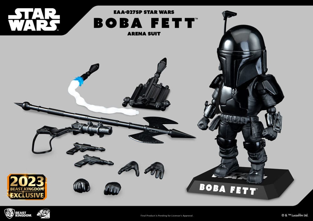 Statua di Star Wars Egg Attack Boba Fett Arena Suit 17 cm