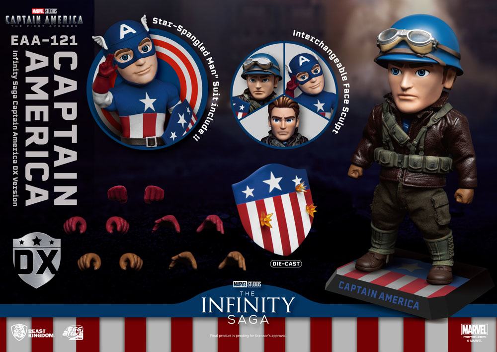 Captain America: The First Avenger Egg Attack Action Figure Captain America DX Version 17 cm