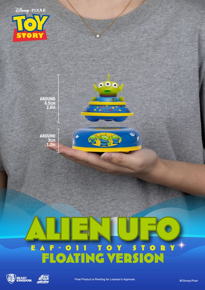 Toy Story Egg Attack Floating Model Alien UFO 6 cm