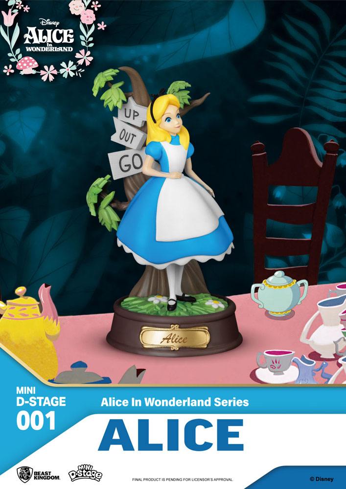 Alice in Wonderland Mini Diorama Stage Statues 6-pack 10 cm