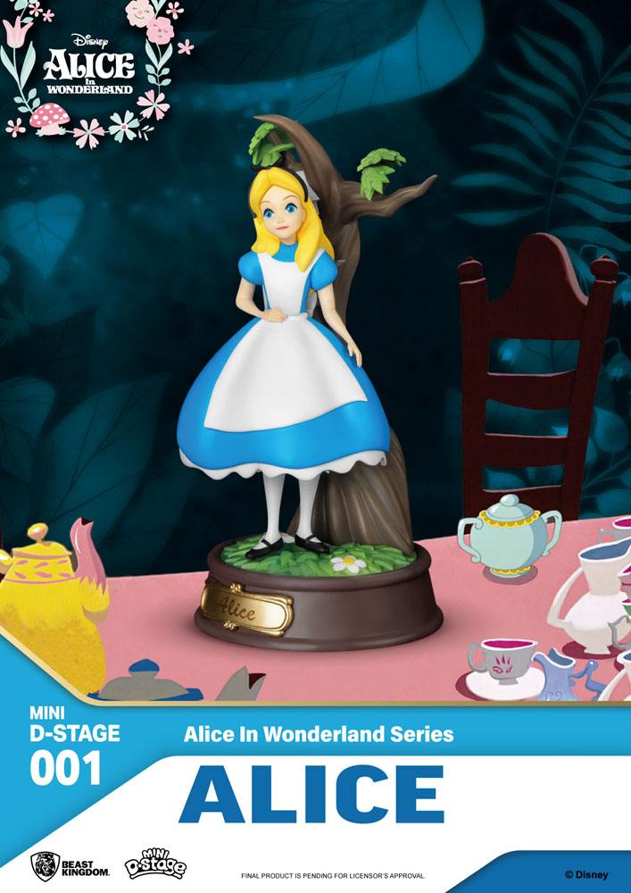 Alice in Wonderland Mini Diorama Stage Statues 6-pack 10 cm