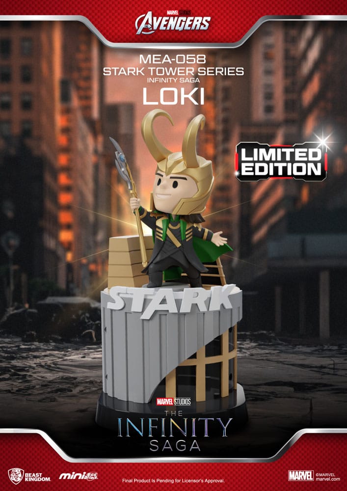 Marvel Mini Egg Attack Figures The Infinity Saga Stark Tower Series Tony Stark & ​​Mark VII Suit Pod Mod 12 cm