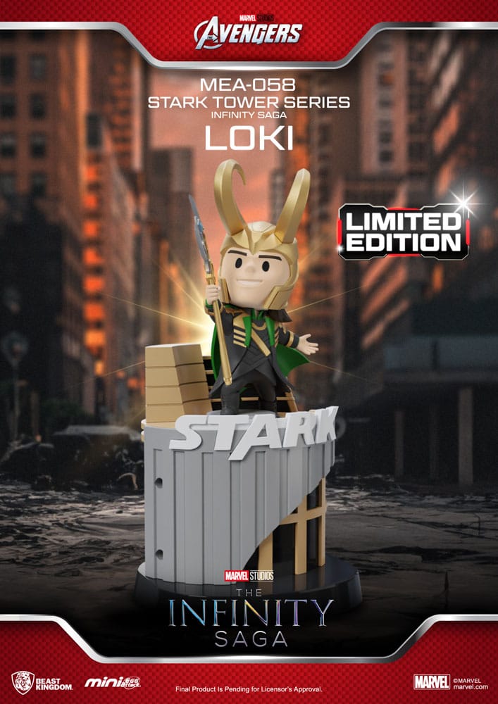 Marvel Mini Egg Attack Figures The Infinity Saga Stark Tower Series Tony Stark & ​​Mark VII Suit Pod Mod 12 cm