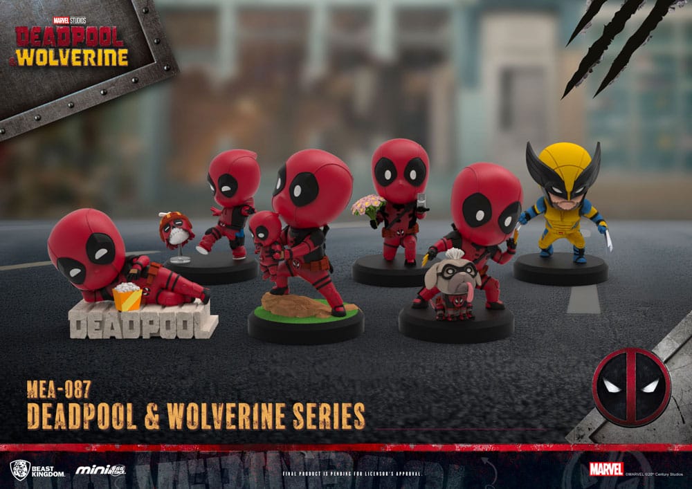 Deadpool 3 Deadpool &amp; Wolverine Series Mini Egg Attack Figures 8 cm