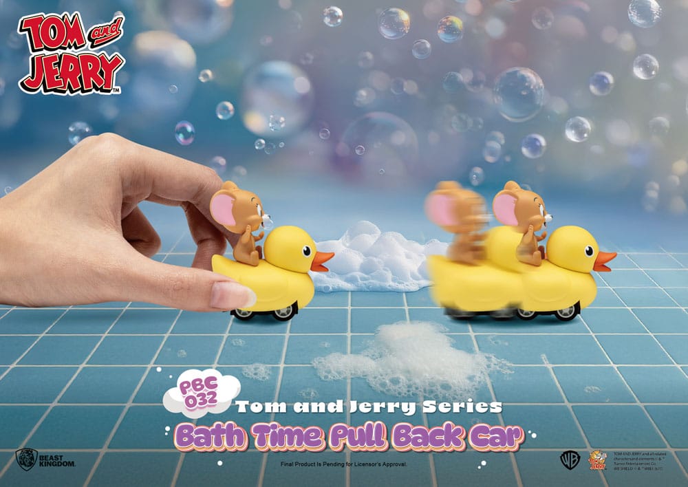 Tom &amp; Jerry Pull Back Cars Bath Time Blind Box 6-Pack