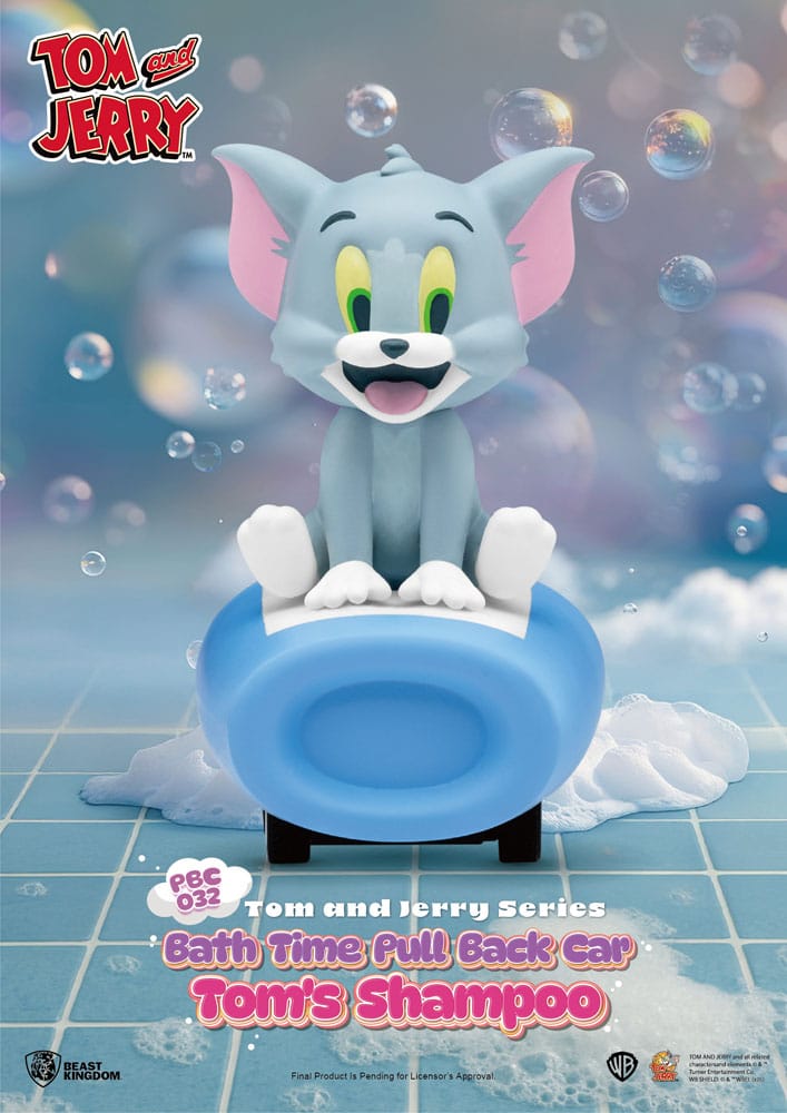 Tom &amp; Jerry Pull Back Cars Bath Time Blind Box 6-Pack