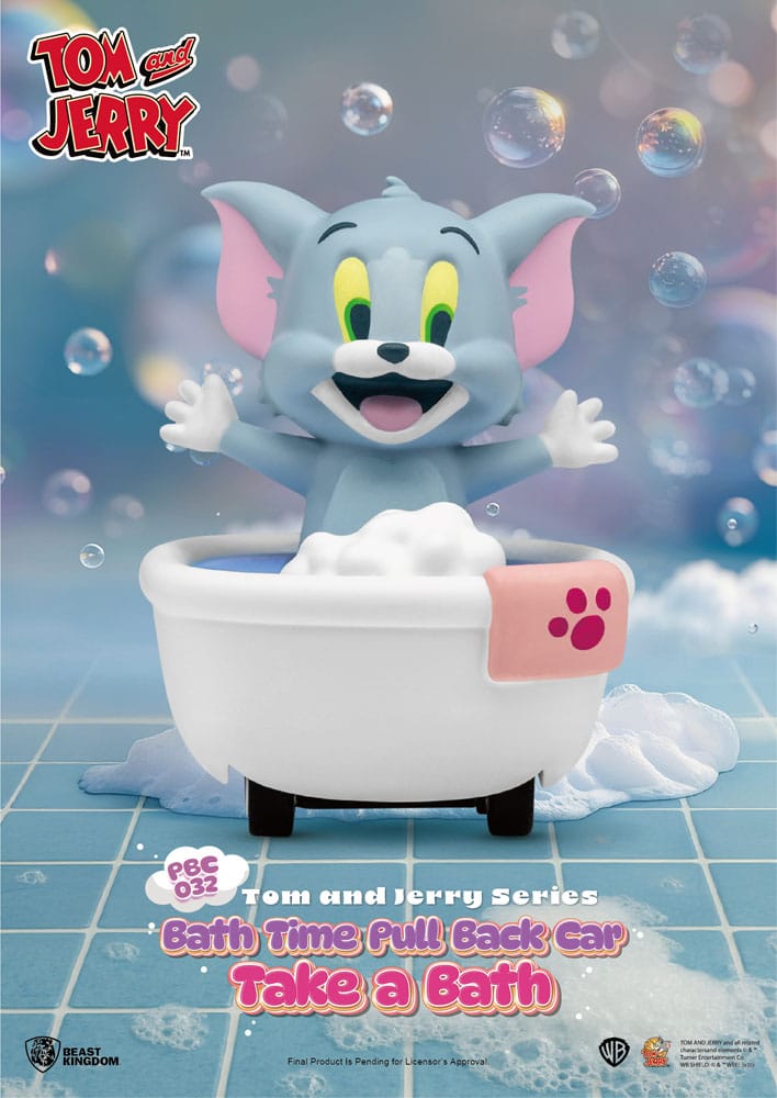 Tom & Jerry Pull Back Cars Bath Time Blind Box 6-Pack