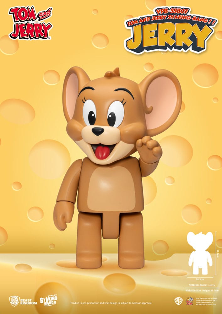 Tom &amp; Jerry Syaking Bang PVC figura Jerry 30 cm