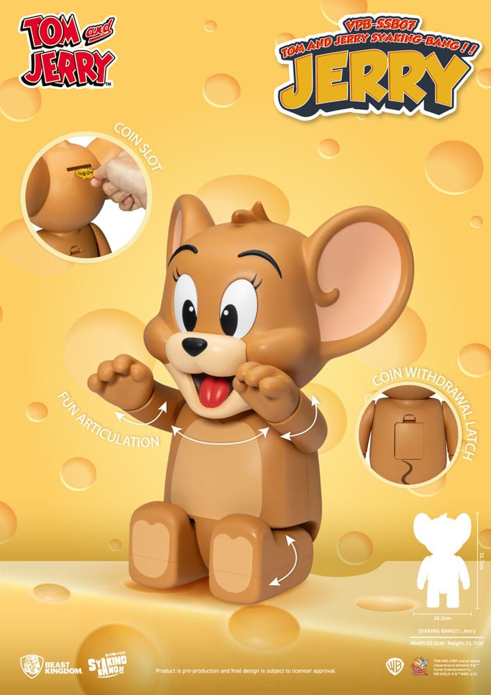 Tom &amp; Jerry Syaking Bang PVC figura Jerry 30 cm