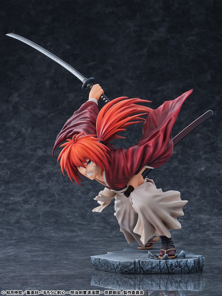 Rurouni Kenshin: Meiji Kenkaku Romantan Kyoto Douran PVC Statue 1/6 Kenshin Himura Dragon Flight of Heaven Ver. 26 cm