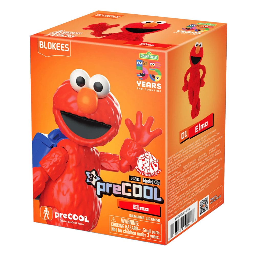 Sesame Street Blokees PreCool Series 1 Plastic Model Kit 01 Elmo 12 cm