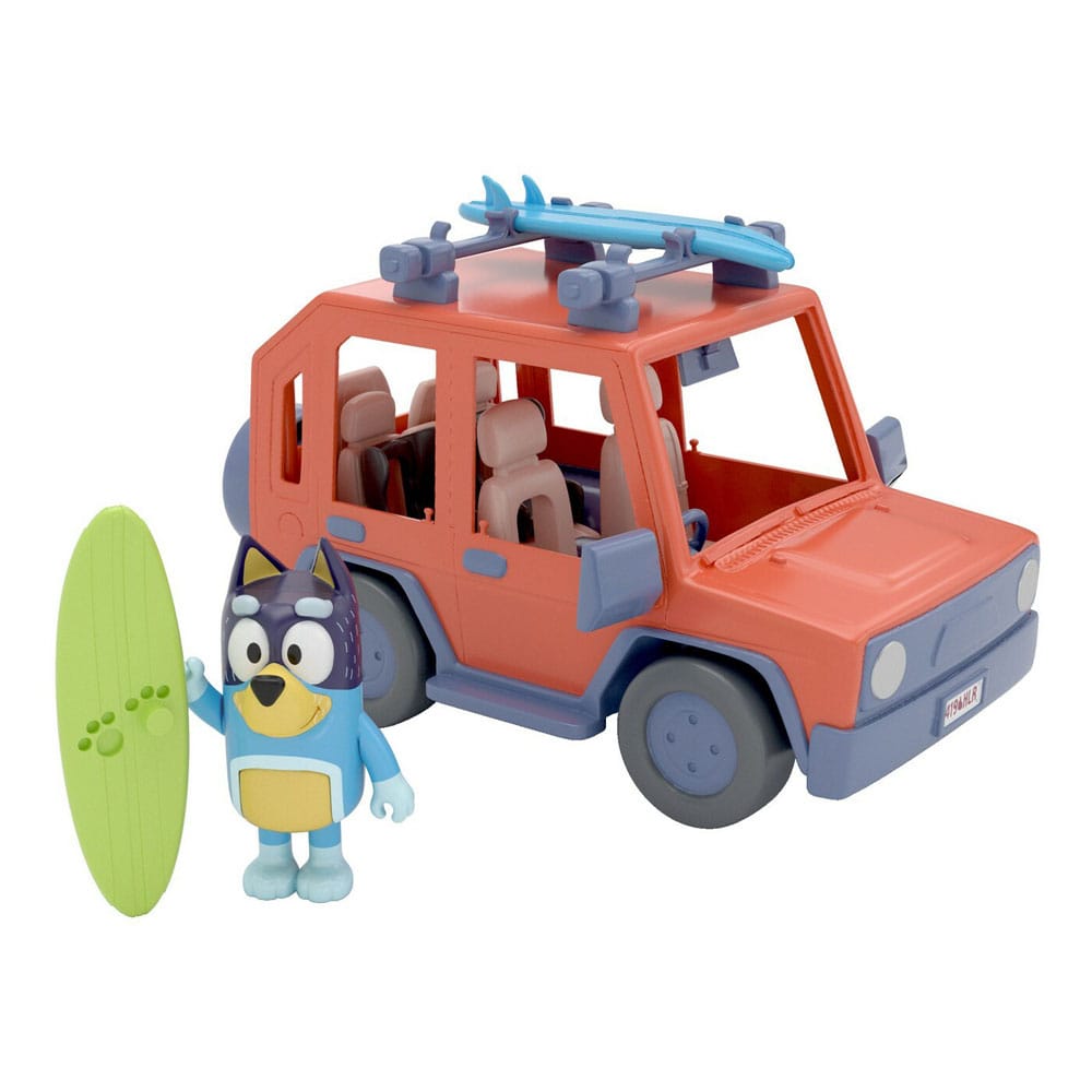 Action figure Bluey con veicolo Bluey Family Cruiser