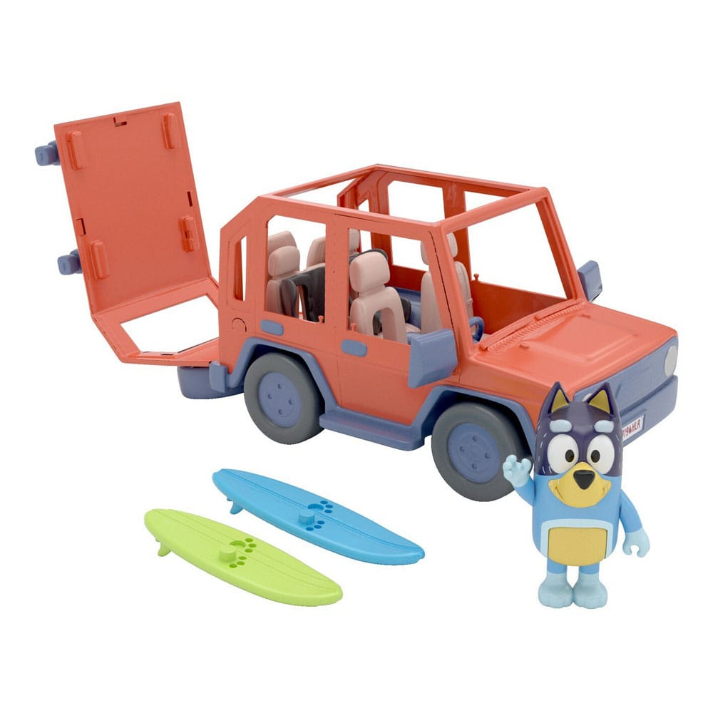Action figure Bluey con veicolo Bluey Family Cruiser