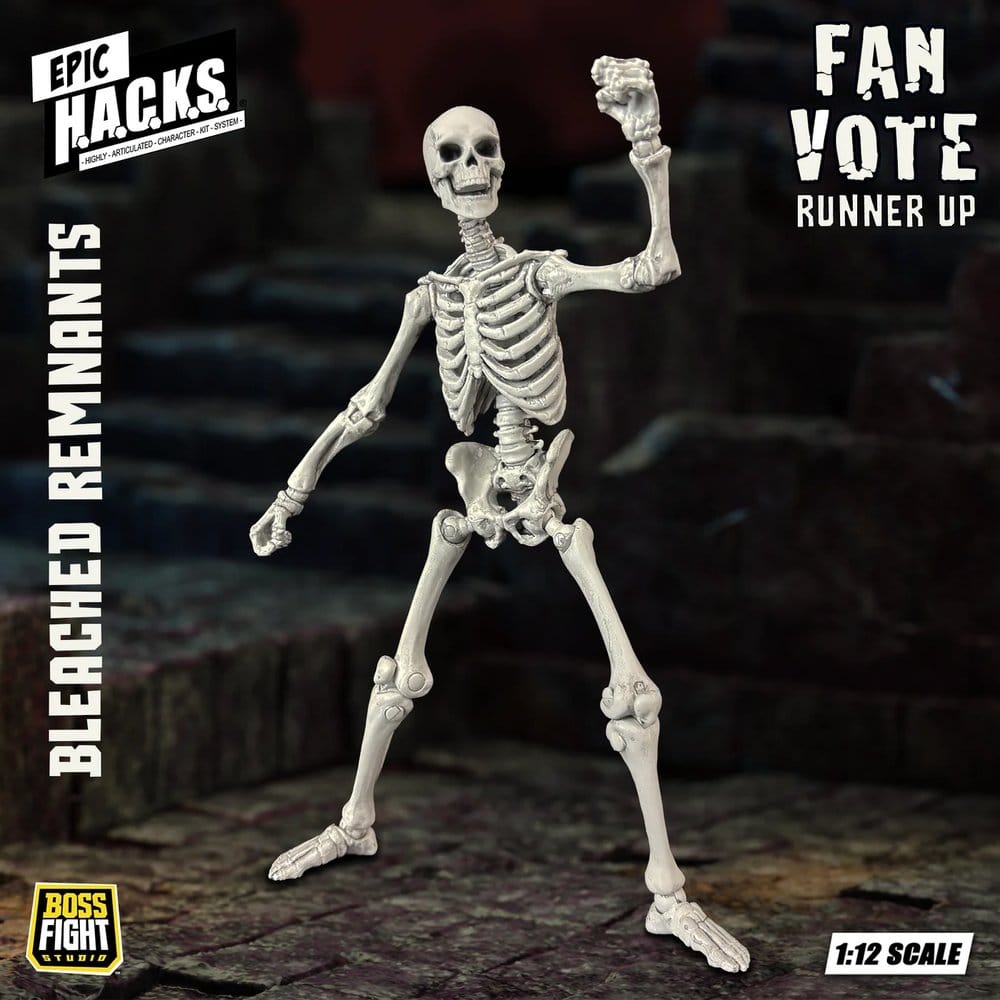 EPIC H.A.C.K.S. Action Figure 1/12 Skeleton Blank Bleached Remnants