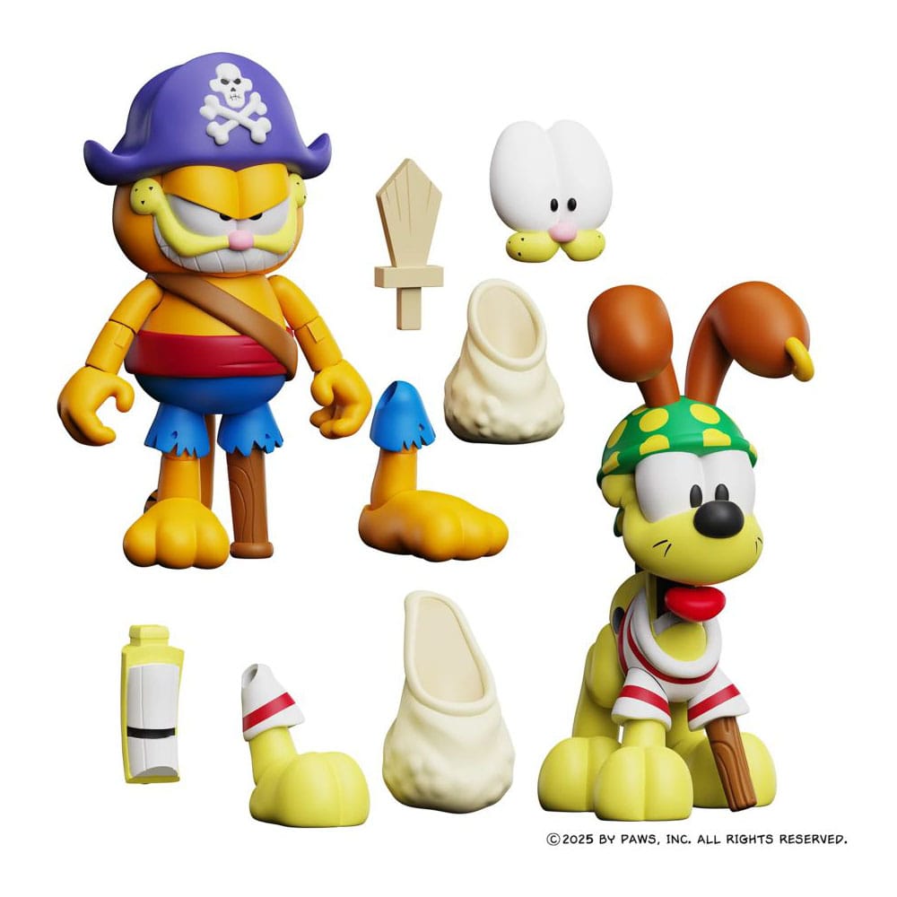 Garfield 2 Pack Pirate Garfield and Pirate Odie Action Figures
