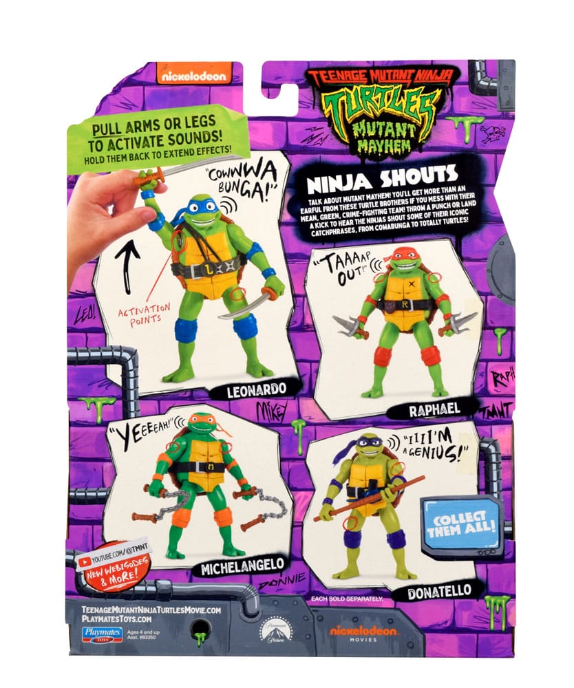 Teenage Mutant Ninja Turtles: Mutant Mayhem Ninja Shouts Action Figure Leonardo 14 cm