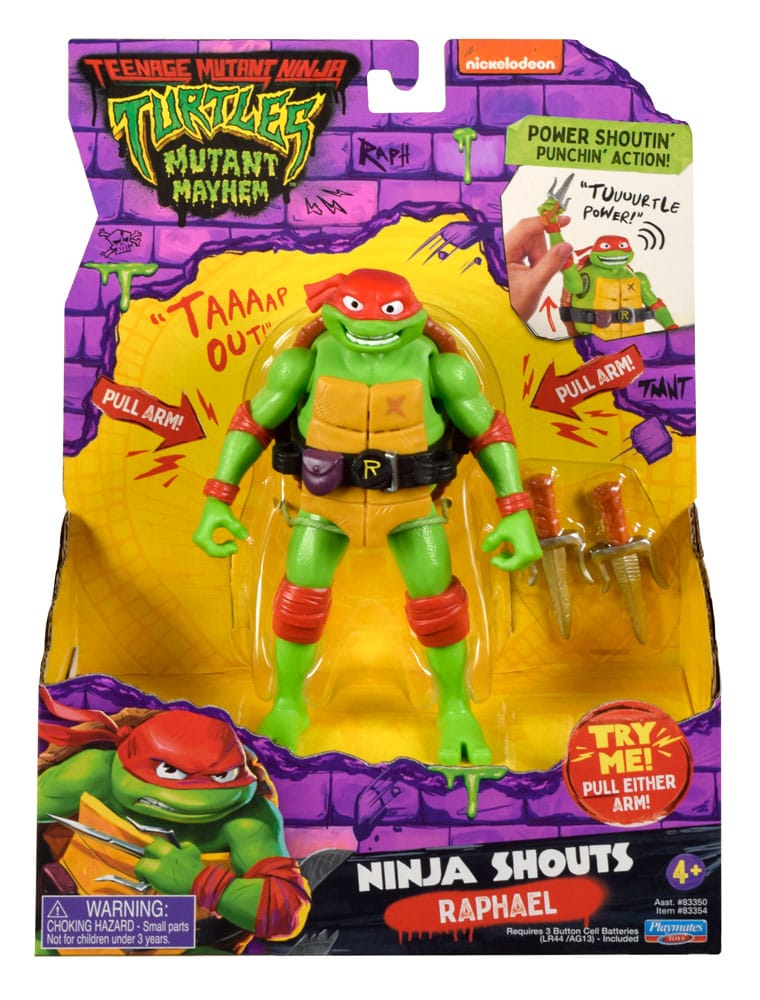 Teenage Mutant Ninja Turtles: Mutant Mayhem Ninja Shouts Action Figure Raphael 14 cm
