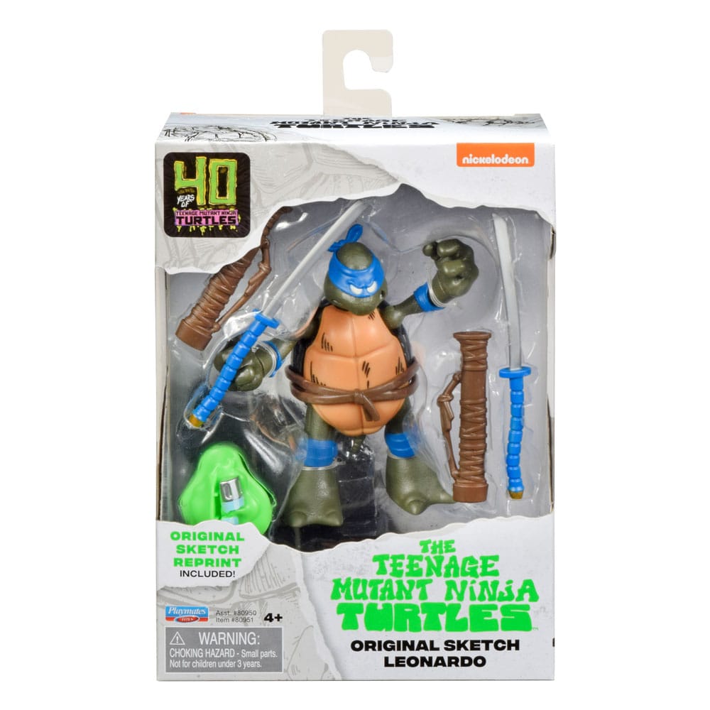 Teenage Mutant Ninja Turtles Action Figures 40th Anniversary 10 cm Pack
