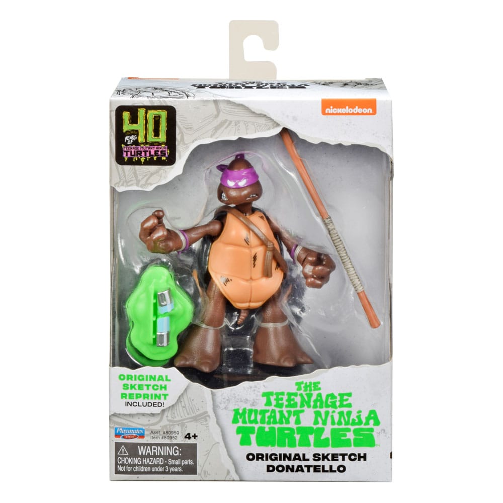 Teenage Mutant Ninja Turtles Action Figures 40th Anniversary 10 cm Pack