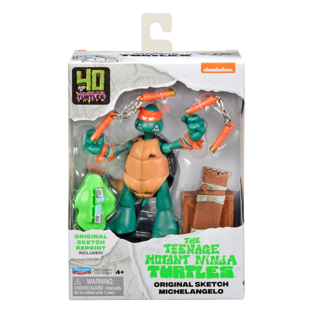 Teenage Mutant Ninja Turtles Action Figures 40th Anniversary 10 cm Pack