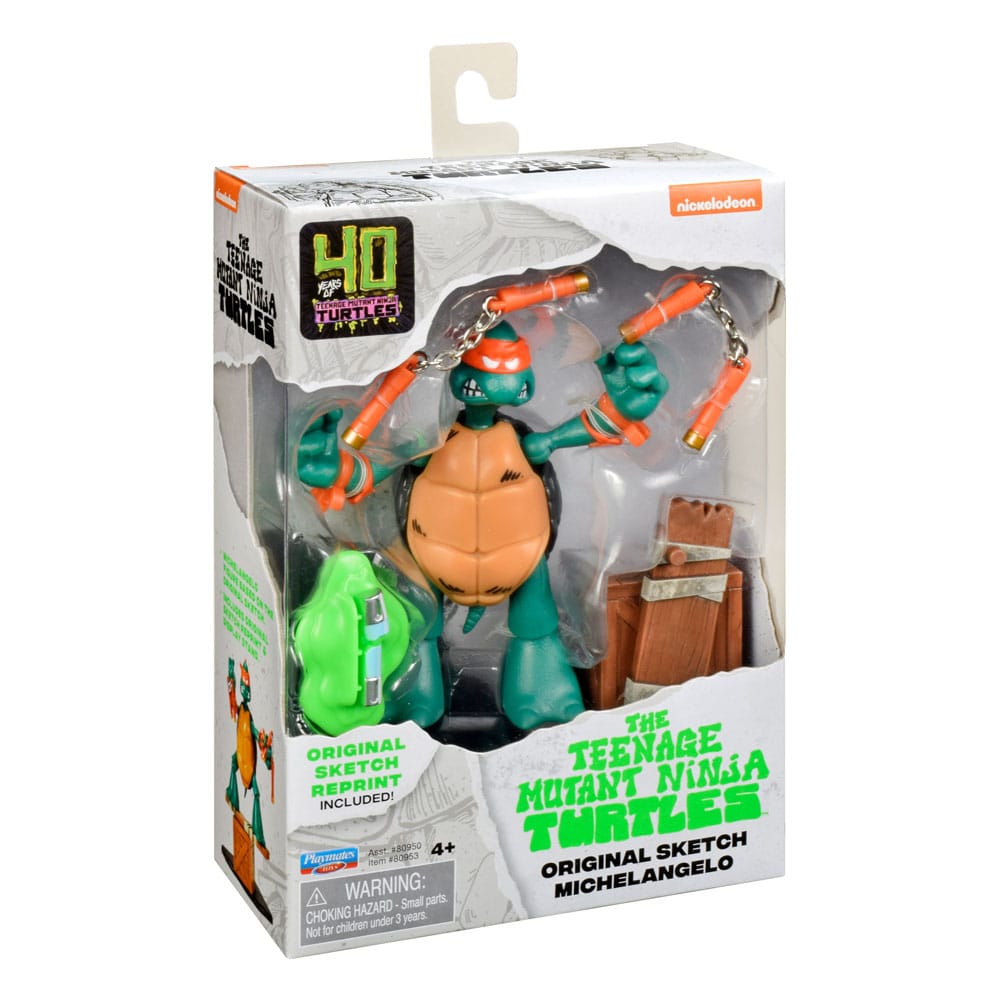 Teenage Mutant Ninja Turtles Action Figures 40th Anniversary 10 cm Pack