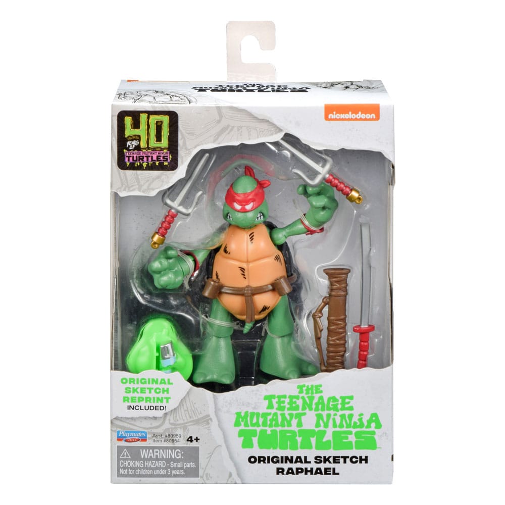 Teenage Mutant Ninja Turtles Action Figures 40th Anniversary 10 cm Pack