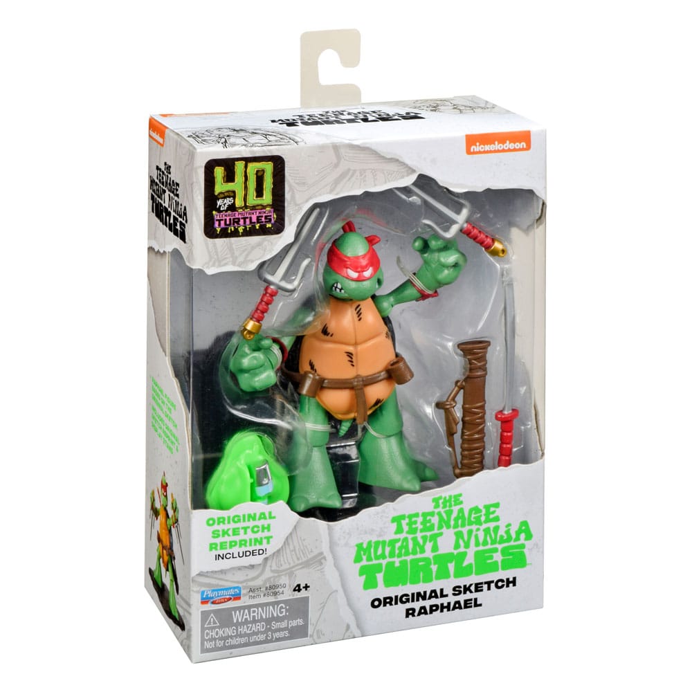 Teenage Mutant Ninja Turtles Action Figures 40th Anniversary 10 cm Pack