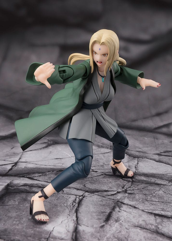 Naruto SHFiguarts Action Figure Tsunade Il leggendario Ninja Medico 14 cm